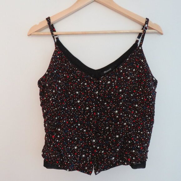 MADEWELL Button-Down Cami in Starry Night Starry Dark Mediterranean - Size 0 - Picture 2 of 11